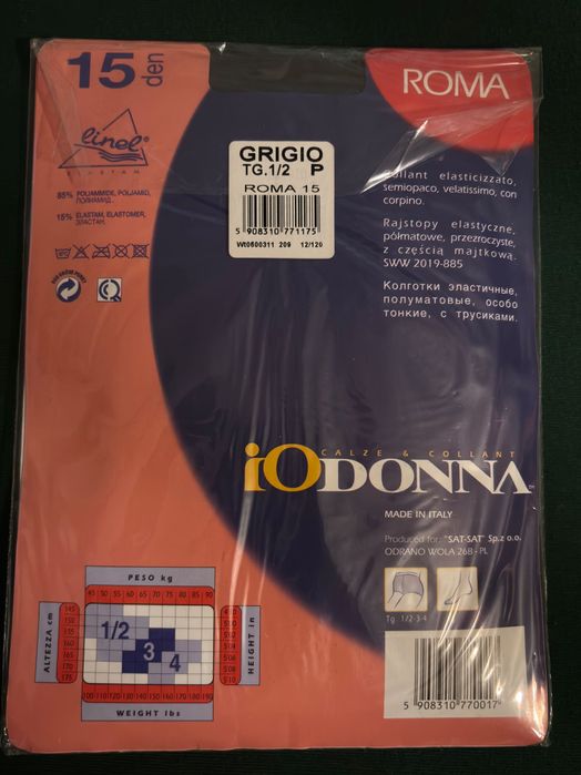 Rajstopy rozmiar 2/3 (5 szt) + 1 Gratis