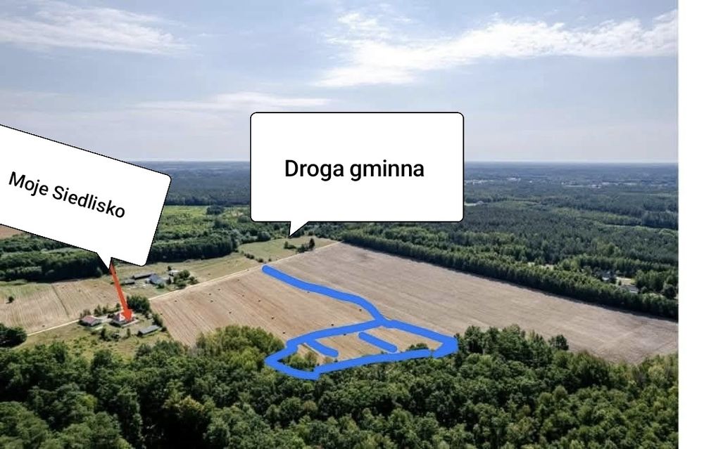 Sprzedam działkę rolno-budowlaną z W/Z 3000 m 2