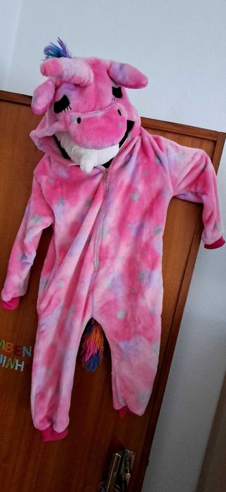 Fato de carnaval / pijama unicórnio