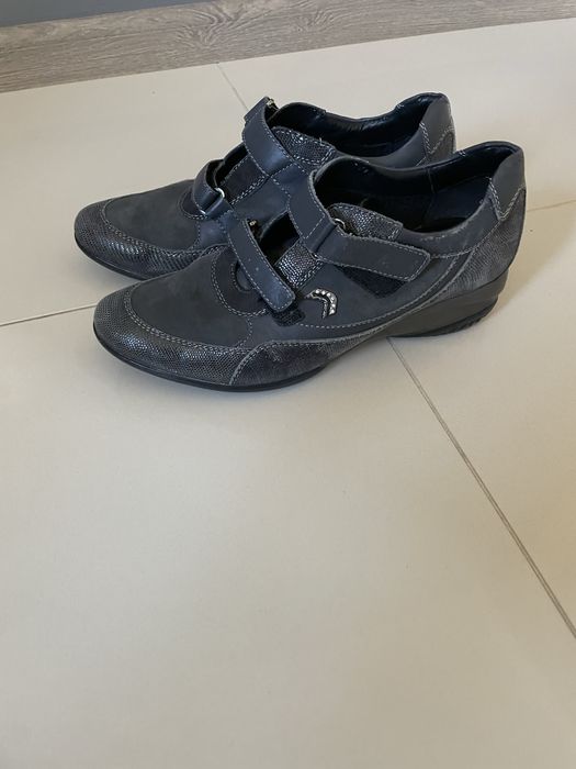 Geox respira wygodne skórzane buty