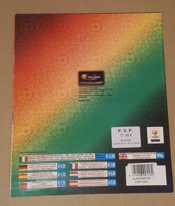 Caderneta Euro 2004 - Completa- Panini excelente estado