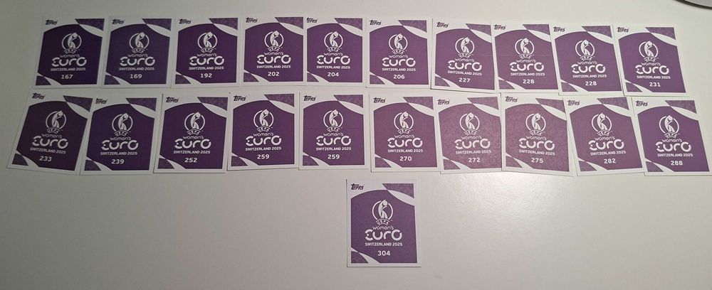 Cromos TOPPS UEFA Women's Euro 2025