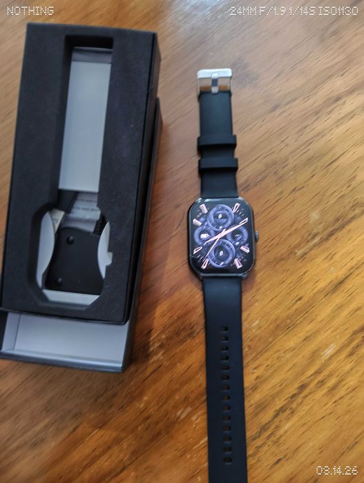 Smartwatch MT 61 Preto AMOLED Ultrafino