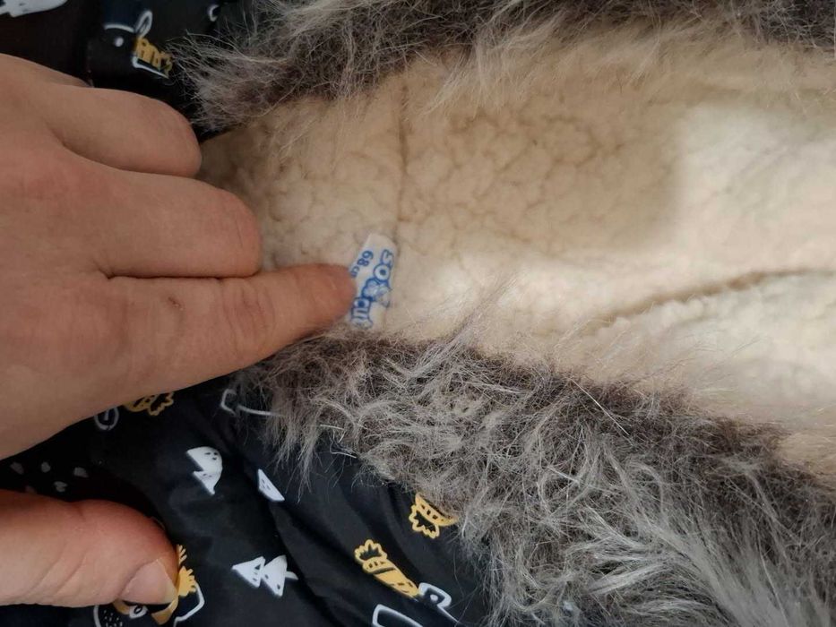 Kombinezon 68 czarny i niebieski