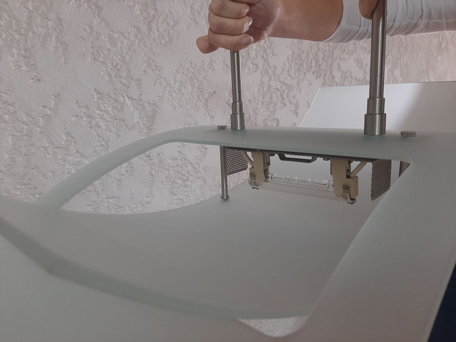 Candeeiro de tecto em vidro