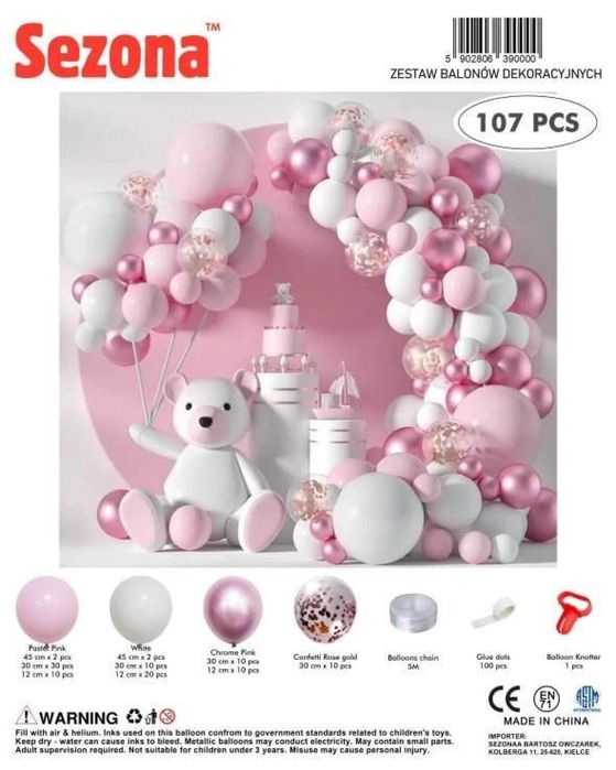 Balony 107szt Sezona