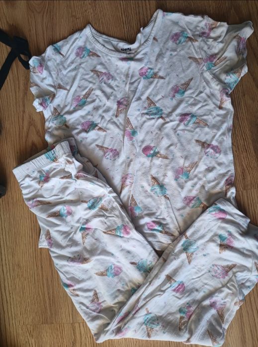 Piżama dwuczęściowa biobawełna 140 Sinsay