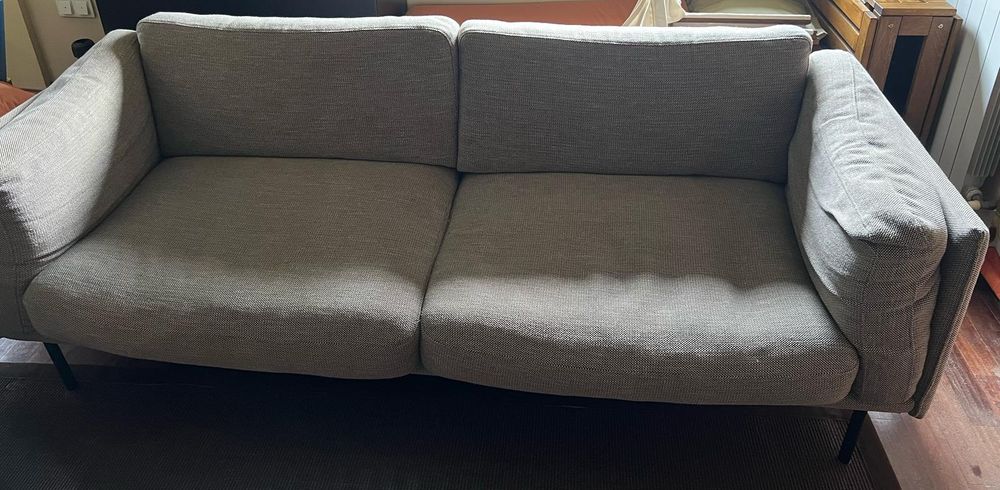 Sofá 3 lugares cinza