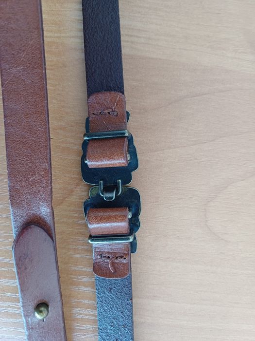 Изящный натур. кожаный ремень под платье DIVIDED ориг S-M