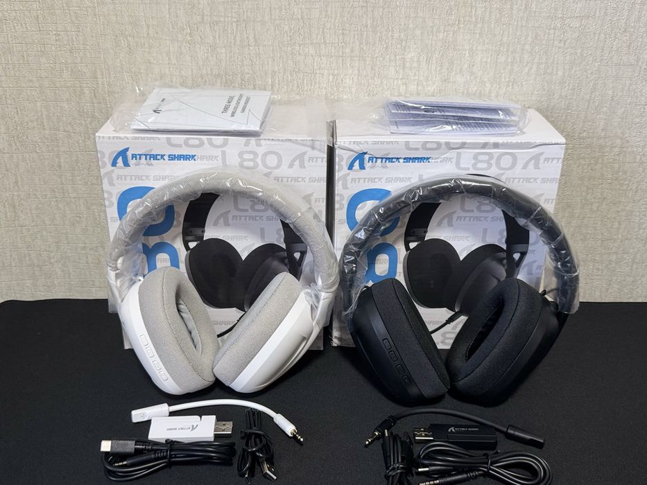 Гарантія‼️ L80PRO Attack Shark бездротові ігрові навушники