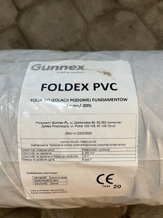 Papa, folia fundametowa foldex PVC