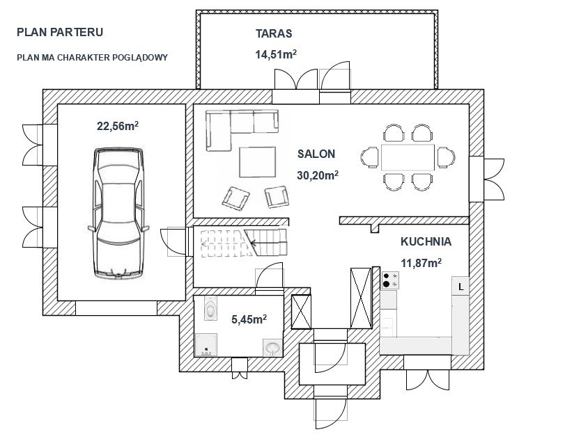 Dom na sprzedaż w  Lubawie powierzchnia 146m2, działka 1007m2