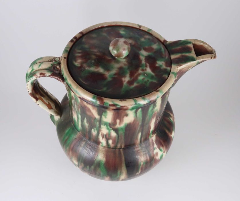 Jarro com tampa faiança das Caldas / Barcelos