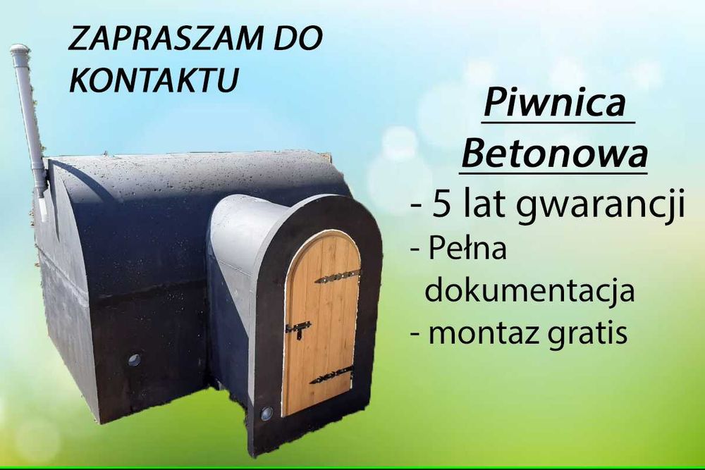Piwniczki Ogrodowe Betonowe | Producent | Gwarancja 5 Lat | Transport PL