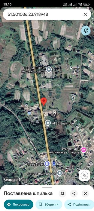 Продам ділянку 13.75 соток у смт Шацьк