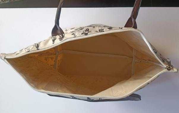 Torba damska na ramię FRAGONARD, lekka A4, poliester, NOWA.