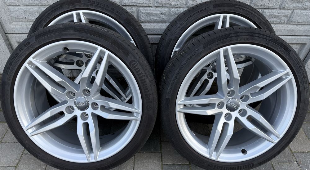 Oryginalne felgi Audi A4 A5 A6 5x112 ET32 8W s-line 255/35R19 lato