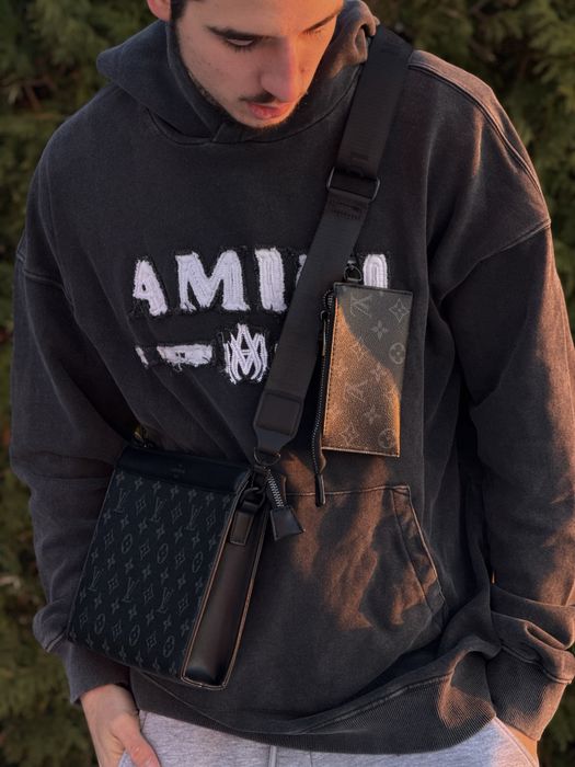 Сумка Louis Vuitton 2в1 чоловіча шкіряна месенджер Лв кожаный LV Луи