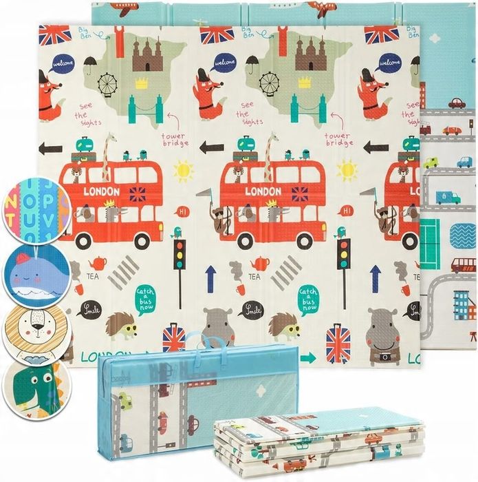 Babify Play Mat Xl Składana mata dla dzieci 180x200cm