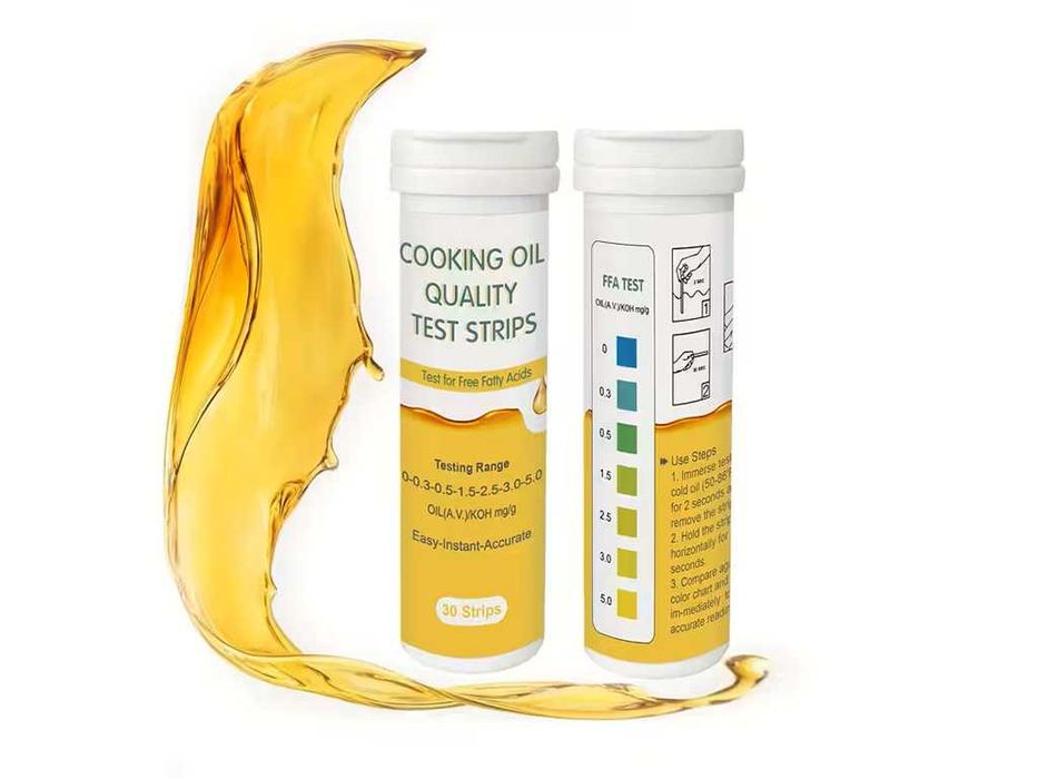 Tiras de Teste de Qualidade de Óleo Alimentar — 30 tiras/embalagem