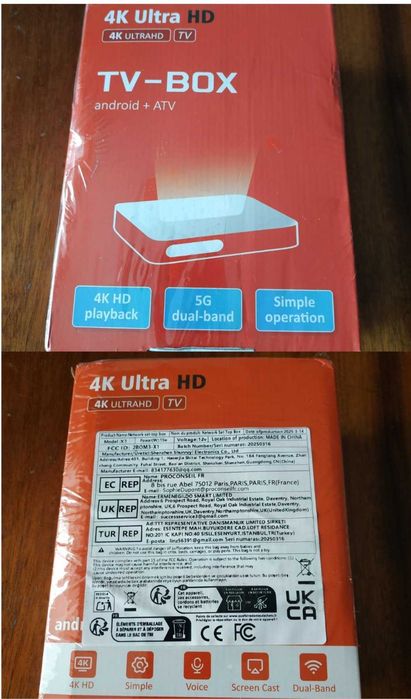 Smart к-кт телевізор Nokasonic nk 22+ TV Box MX PRO 4K Android 16 2/16