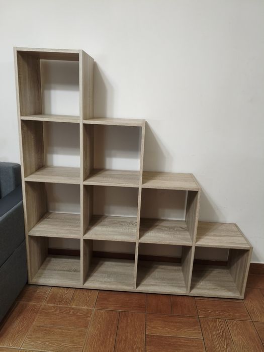 Mebel modułowy schodkowy dąb sonoma wysokość 144 cm stan BDB