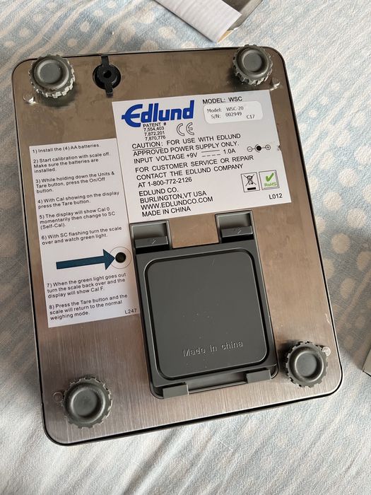 Balança Profissional inox EDLUND Poseidon WSC-20