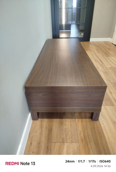 Stolik pod TV ława Lack 149x55 ciemny orzech