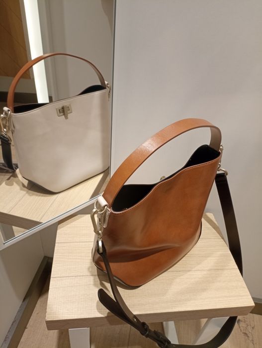 Mala Parfois Tam. M Branca e Castanha