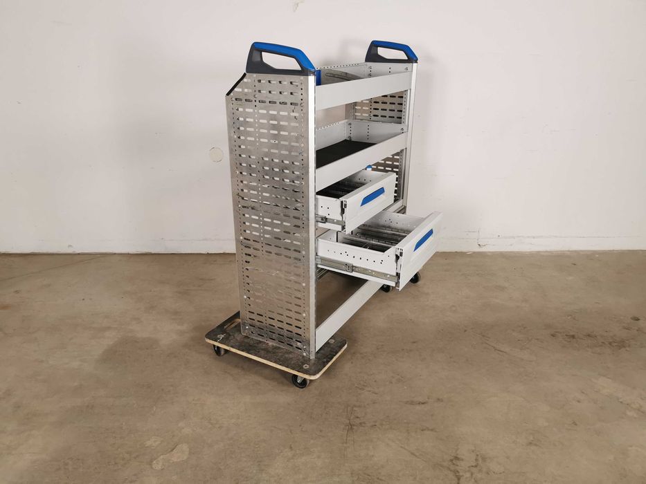 Regały do busa szafki półki zabudowa serwisowa warsztat ZESTAW SORTIMO