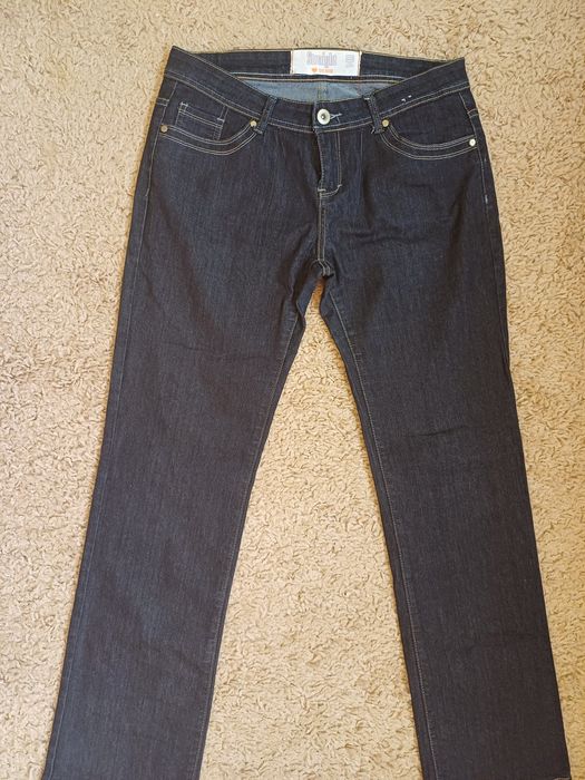 Spodnie damskie jeansowe straight 14R