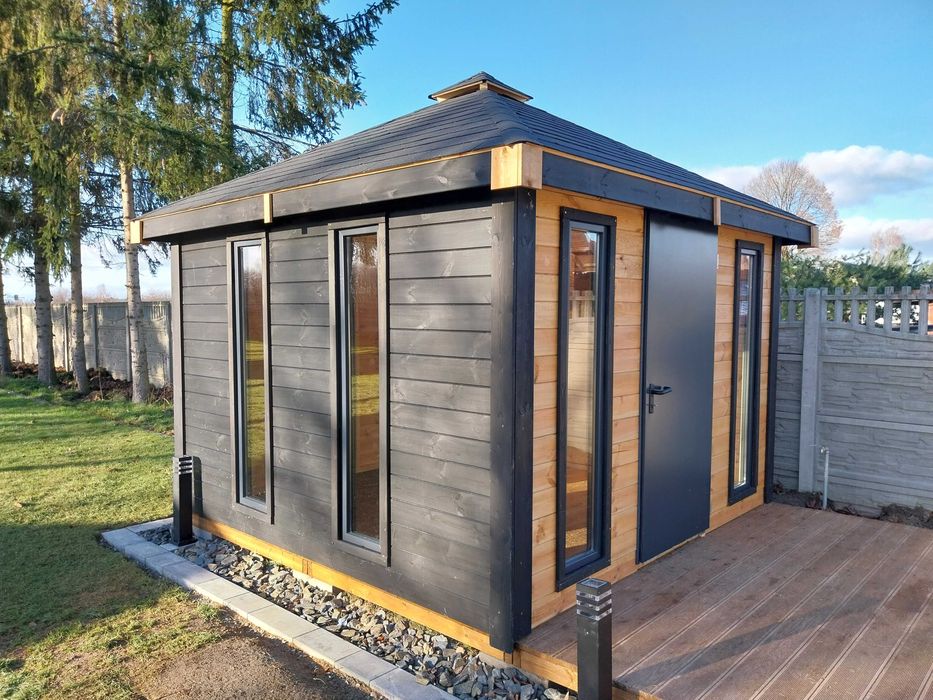 Domek Narzędziowy D20 Z PERGOLĄ 5x3m DREWNOTRIK.PL