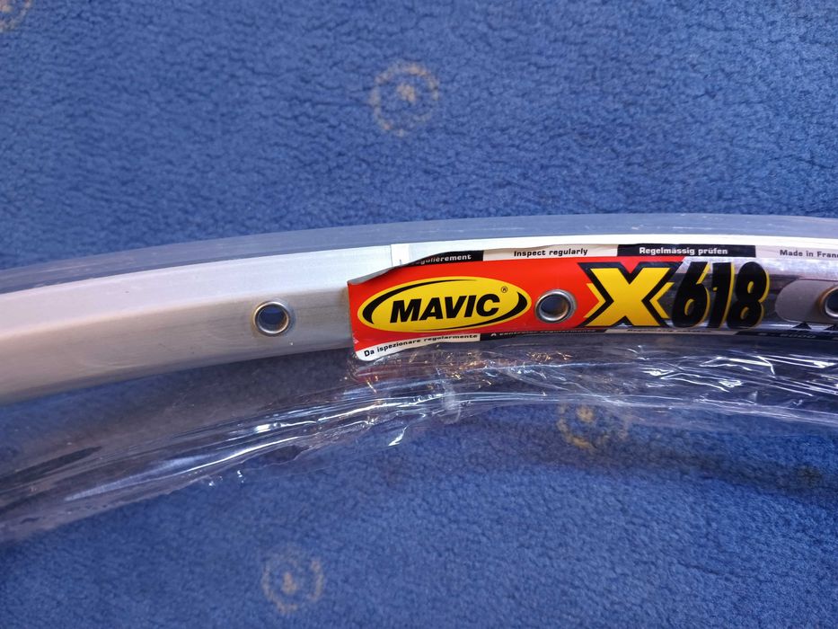 Obręcz Mavic X618 NOS retro nieużywana 32otw srebrna