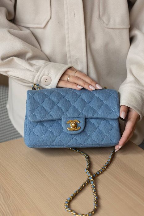 Сумочка Шанель , жіноча сумочка , джинсова сумочка Шанель , Нова сумка