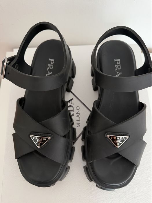 Sandały Prada Monolith rubber