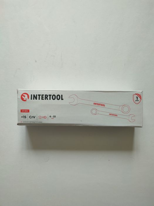 Набор ключей комбинированных 15 ед 6-22  INTERTOOL  НТ 1204