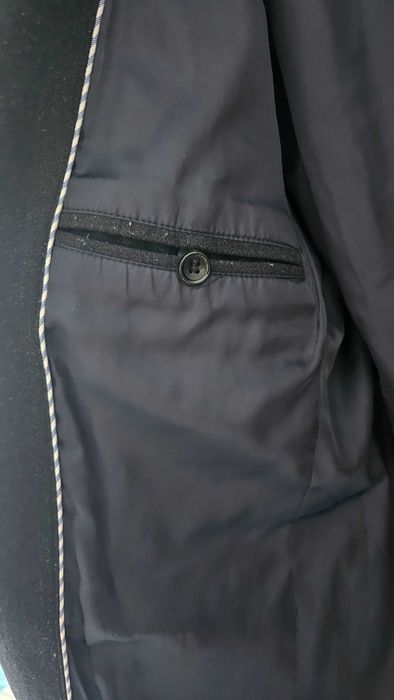 Płaszcz męski, granatowy , rozmiar L-XL