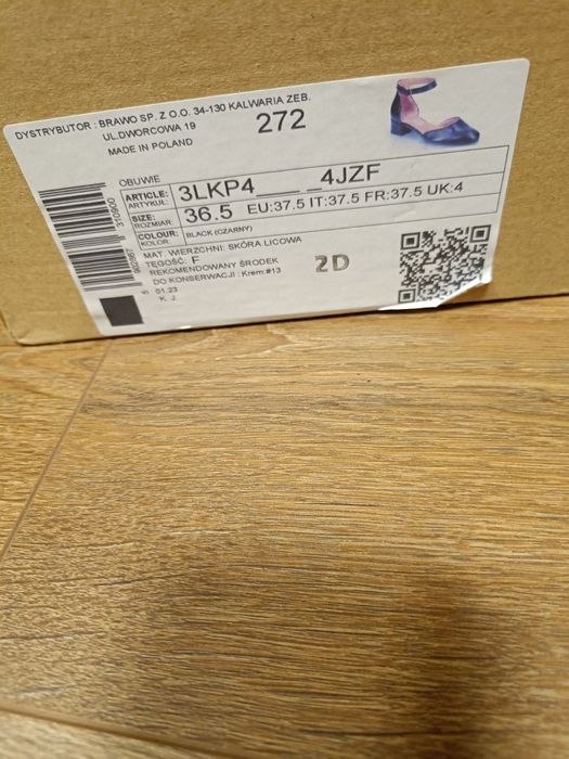 Skórzane czółenka Ryłko