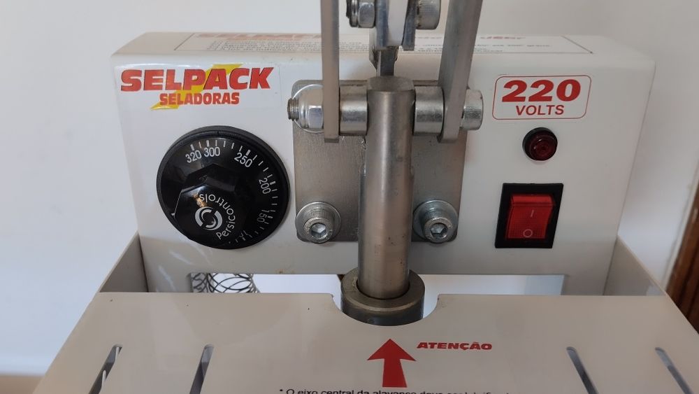 Máquina seladora termo aquecimento
