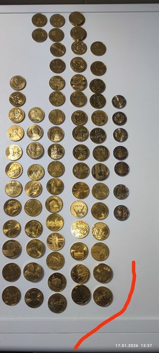 Sprzedam 100 szt. 2zł. i 7 szt. 5 zł