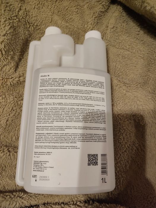Płyn do dezynfekcji narzędzi, 1L.
