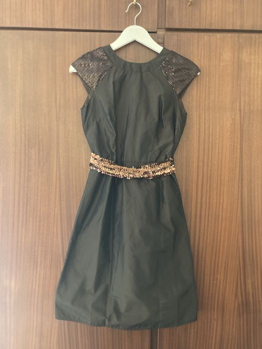 Lanidor Brown Party Dress with Sequins | Size 32/34