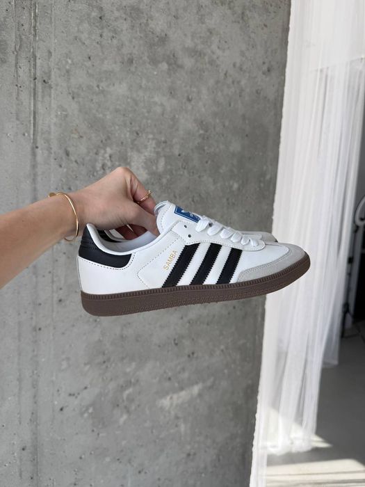 НОВИНКА ‼️ кросівки Adidas Samba OG White / Black , жіночі кросівки