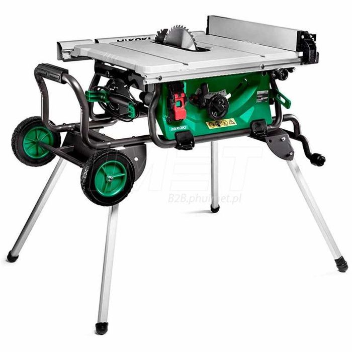 Piła stołowa 254mm 1500W z wózkiem HiKOKI mobilny wózek