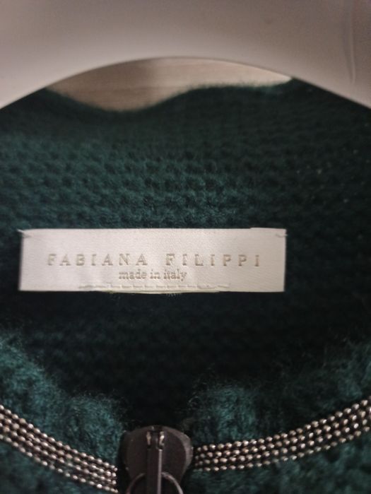 Fabiana Filippi базовый кардиган шерсть кашемир шелк м/л