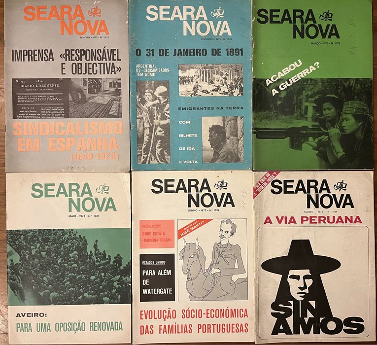 Vendo revistas Seara Nova (1973)