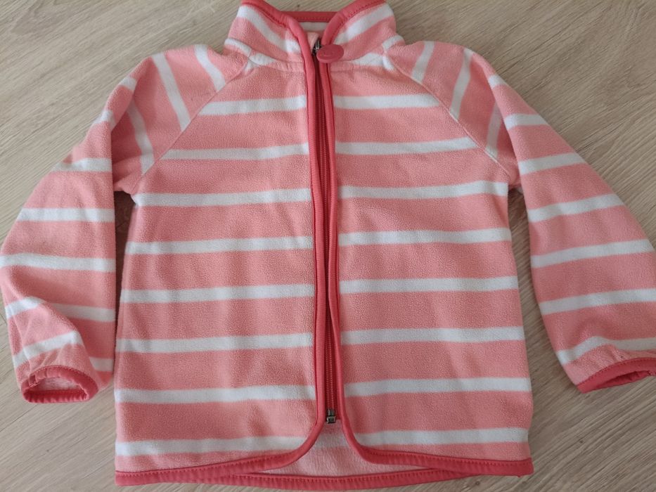 Bluza 98 róż polar rozpinana