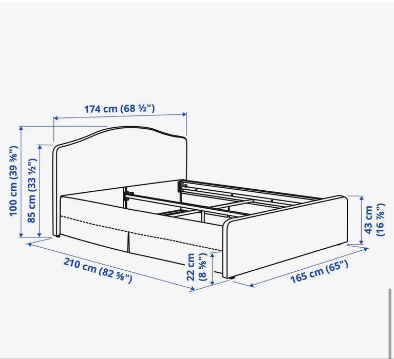 Cama + Estrado + Colchão Semi novos