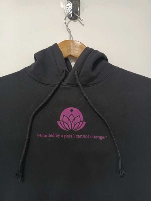 Czarna bluza z kapturem bawełniana damska H&M x LOL Rozmiar XS