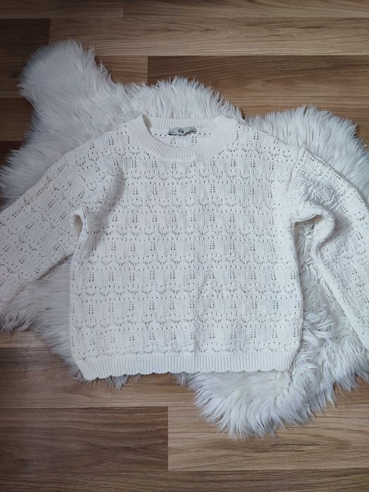 Sweter sweterek ażurowy c&a roz 134